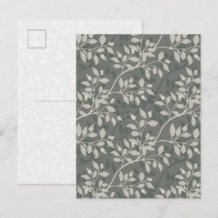 Carte Postale Feuilles Errantes Élégant Botanique Terroir