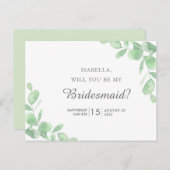 Carte Postale Feuilles eucalyptus. (Devant / Derrière)