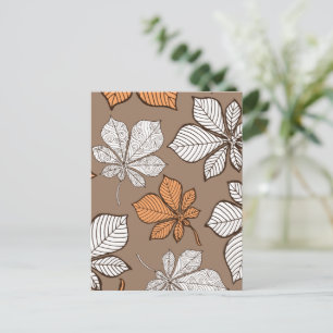 Carte Postale Feuilles stylisées 7