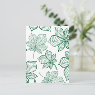 Carte Postale Feuilles stylisés 5