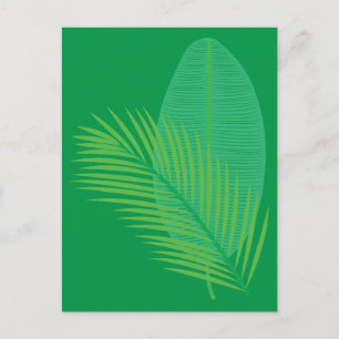 Carte Postale Feuilles Tropicales