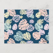 Carte Postale Feuilles tropicales multicolores 4 (Dos)