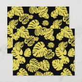 Carte Postale Feuilles tropicales multicolores 7 (Devant / Derrière)