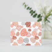 Carte Postale Feuilles tropicales multicolores 9 (Debout devant)