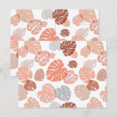Carte Postale Feuilles tropicales multicolores 9 (Devant / Derrière)
