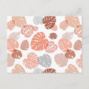 Carte Postale Feuilles tropicales multicolores 9