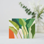 Carte Postale Feuilles tropicaux (Debout devant)