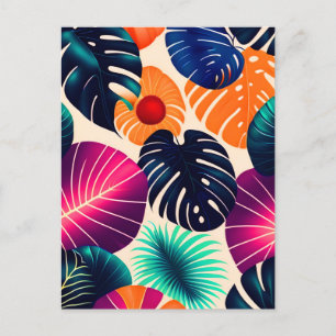Carte Postale Feuilles tropicaux
