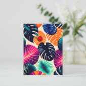 Carte Postale Feuilles tropicaux (Debout devant)