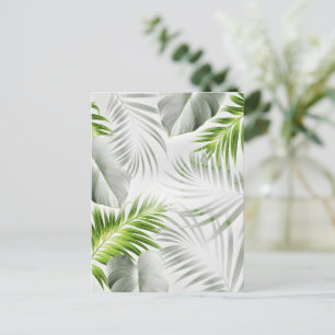 Carte Postale Feuilles tropicaux 1