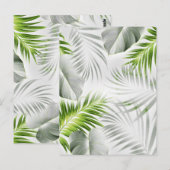 Carte Postale Feuilles tropicaux 1 (Devant / Derrière)