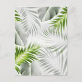 Carte Postale Feuilles tropicaux 1 (Devant)