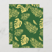 Carte Postale Feuilles tropicaux 19 (Devant / Derrière)
