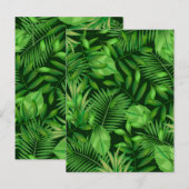 Carte Postale Feuilles tropicaux 3 (Devant / Derrière)