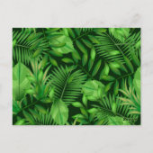Carte Postale Feuilles tropicaux 3 (Dos)