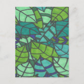 Carte Postale Feuilles verts tropicaux (Devant)