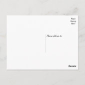 Carte Postale Feux Chalboard noir et blanc Merci (Dos)