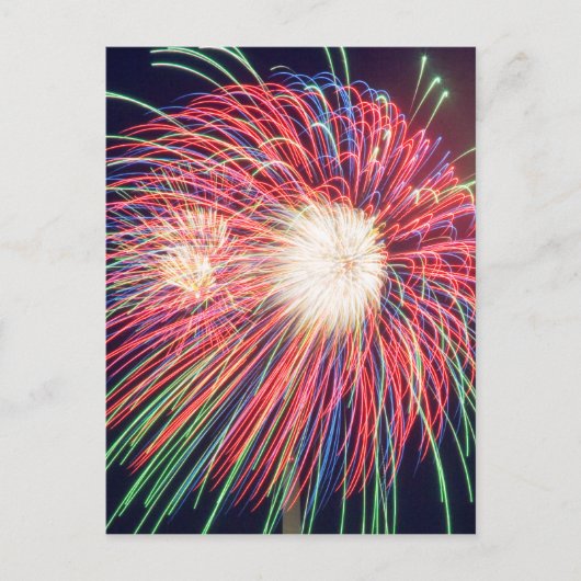 Carte Postale Feux d'artifice (Devant)