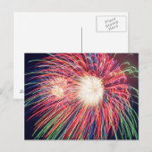 Carte Postale Feux d'artifice (Devant / Derrière)
