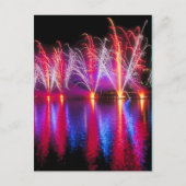 Carte Postale Feux d'artifice brillants (Devant)