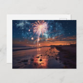 Carte Postale Feux d'artifice de Pretty Beach (Devant / Derrière)