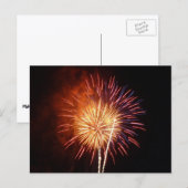 Carte Postale Feux d'artifice Rouges, Blancs et Bleus I Patrioti (Devant / Derrière)