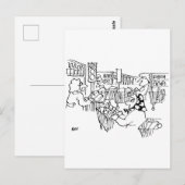 Carte Postale Feux de circulation pour contrôler la circulation (Devant / Derrière)