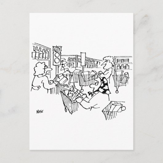 Carte Postale Feux de circulation pour contrôler la circulation (Devant)