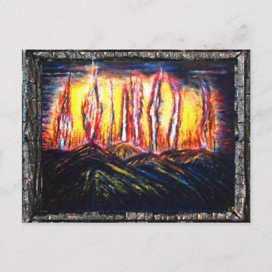 Carte Postale Feux de fourrage (Devant)