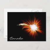 Carte Postale Feux de la fête du Canada (Devant / Derrière)