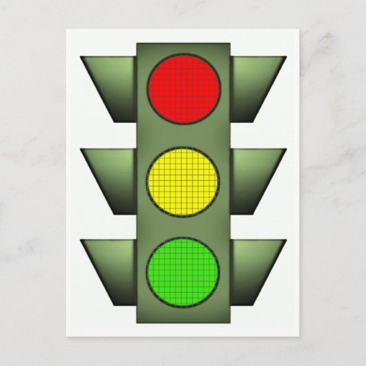 Carte Postale Feux de signalisation (Devant)