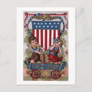 Carte Postale Feux d'éclairage pour enfants