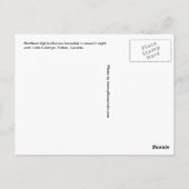 Carte Postale Feux du Nord (Aurora borealis) (Dos)