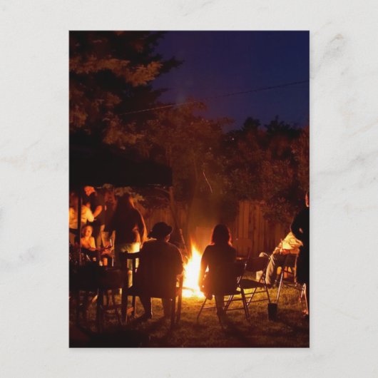 Carte Postale Feux La Nuit (Devant)