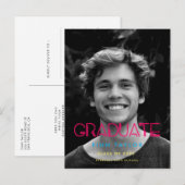 Carte Postale Feux néons rétro 80s Diplôme photo (Devant / Derrière)