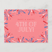 Carte Postale Feux rouges 4 juillet (Devant)