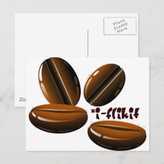 Carte Postale fève (Devant / Derrière)