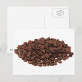 Carte Postale Fèves de café (Devant / Derrière)