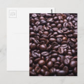 Carte Postale Fèves de café (Devant / Derrière)