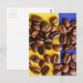 Carte Postale Fèves de café (Devant / Derrière)