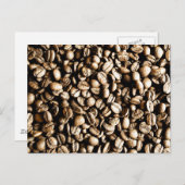 Carte Postale Fèves de café (Devant / Derrière)