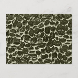 Carte Postale fèves de café cacao