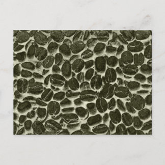 Carte Postale fèves de café cacao
