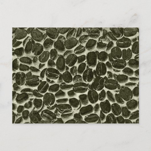 Carte Postale fèves de café cacao (Devant)