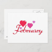 Carte Postale février (Devant / Derrière)