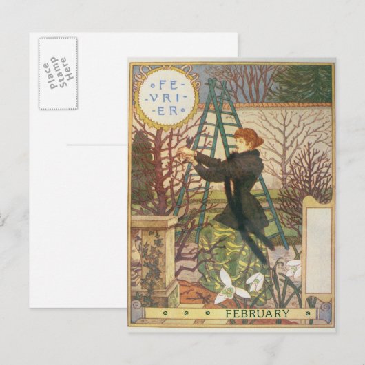 Carte Postale février (Devant / Derrière)