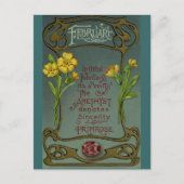 Carte Postale Février Anniversaire Primrose & Amethyst (Devant)