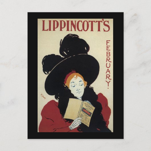 Carte Postale Février de William Carqueville Lippincott (Devant)