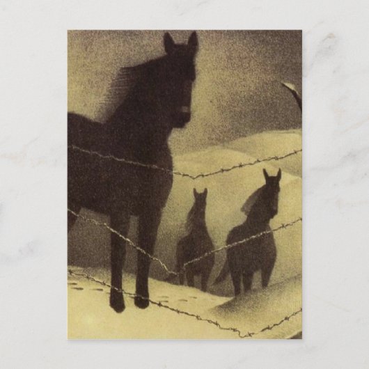 Carte Postale Février par Grant Wood (Devant)