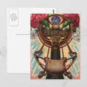 Carte Postale Février - Pisces (Devant / Derrière)